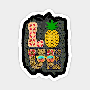 Love Pineapple Summer Gift Magnet