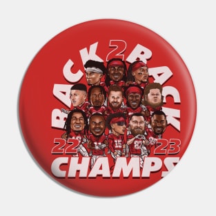 Kansas City Football 2023 Champs Pin