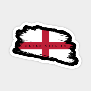 Never give in - England patriots Magnet