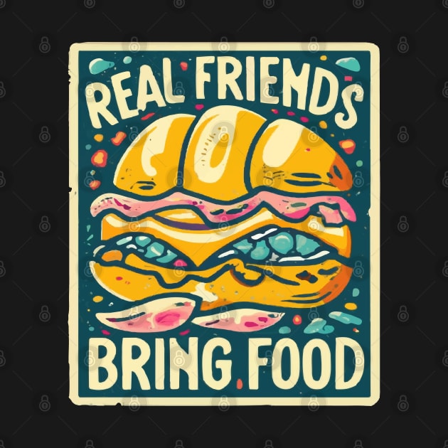 Real friends bring food by ArtfulDesign