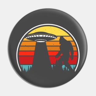 Bigfoot versus aliens Pin