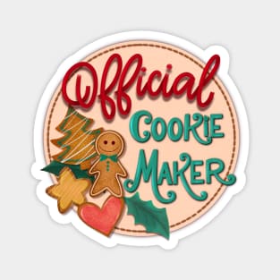 Official cookie maker Cristmas design Magnet