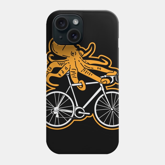 Funny Cycling T Shirt I octopus MTB gift Phone Case by biNutz