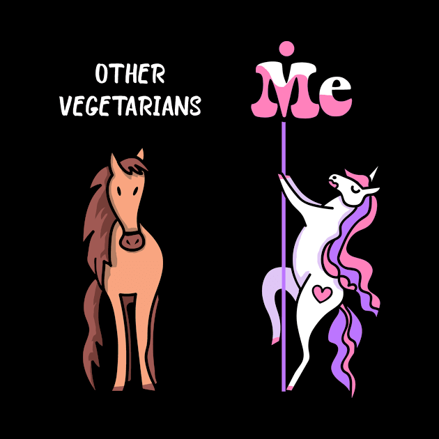 Other vegetarians Me Tee Unicorn Vegetarian Funny Gift Idea Vegetarian Tshirt Funny Vegetarian Gift Other vegetarians You Unicorn by NickDezArts