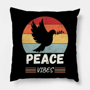 Retro Dove of Peace Pillow