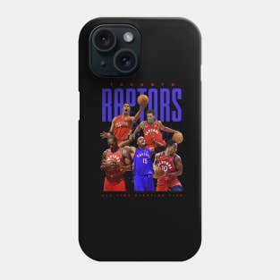 Toronto Raptors All Time Starting Five Phone Case