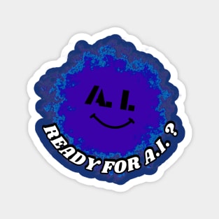 Ready for A.I.? Artificial intelligence on a colored patch Magnet