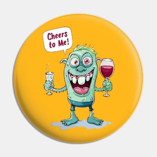 Solo Cheers: This Monster Raises a Toast to You! Pin