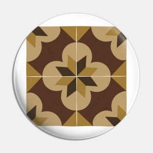 Brown Maltese Tile Pin