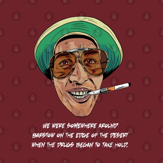 Fear and Loathing in Las Vegas (with quote) by Black Snow Comics