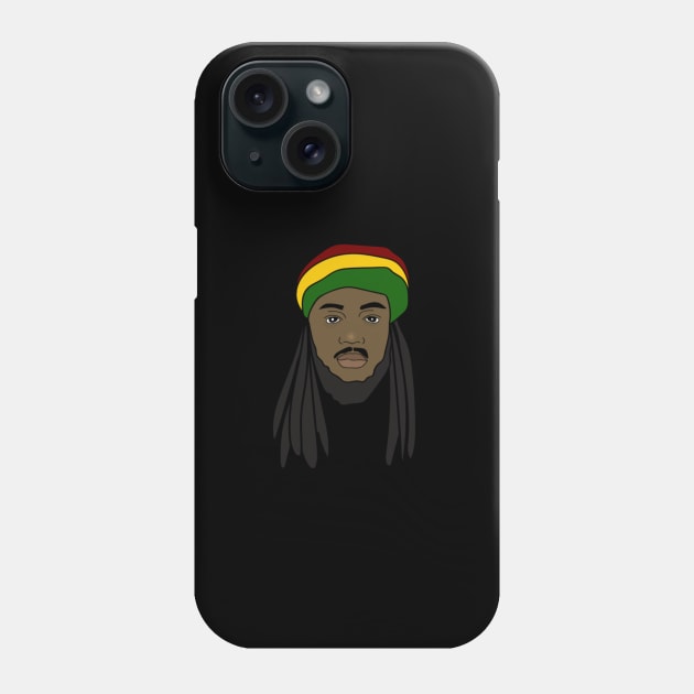 Positive vibration, Rastafari, Ethiopian, Reggae, Rasta Phone Case by alzo