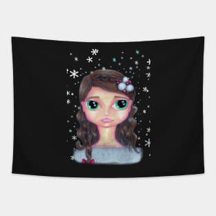 Winter Girl Tapestry