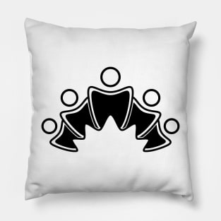 The crown of teeth Pillow