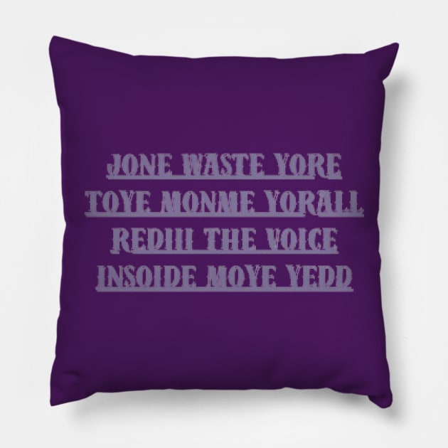 JONE WASTE Pillow by NOUNEZ 