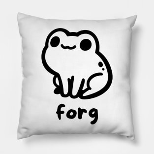 Forg misspelled frog meme Pillow