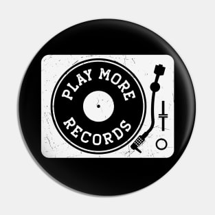 Vintage Play More Records Turntable // Vinyl Record Collector // Vinyl Junkie Music Lover B Pin