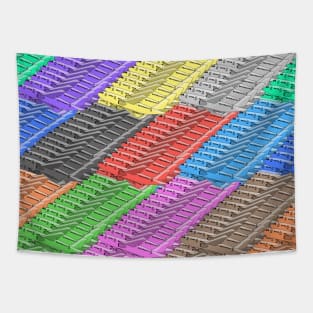 Airplane taking off to sky pattern backgrounds Tapestry