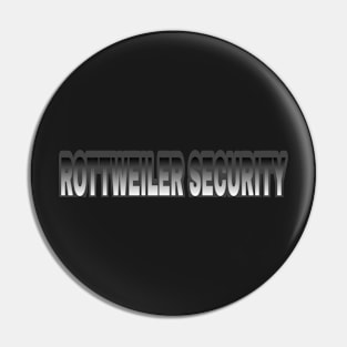 Rottweiler hat design Pin