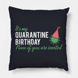 Funny Quarantine Birthday Design Pillow