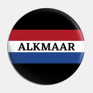 Alkmaar City in Dutch Flag Pin