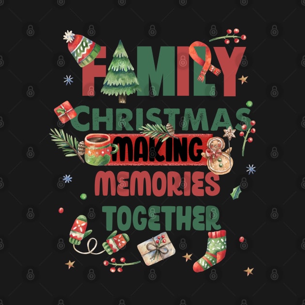 Family Christmas Making Memories Together by i am Cuta