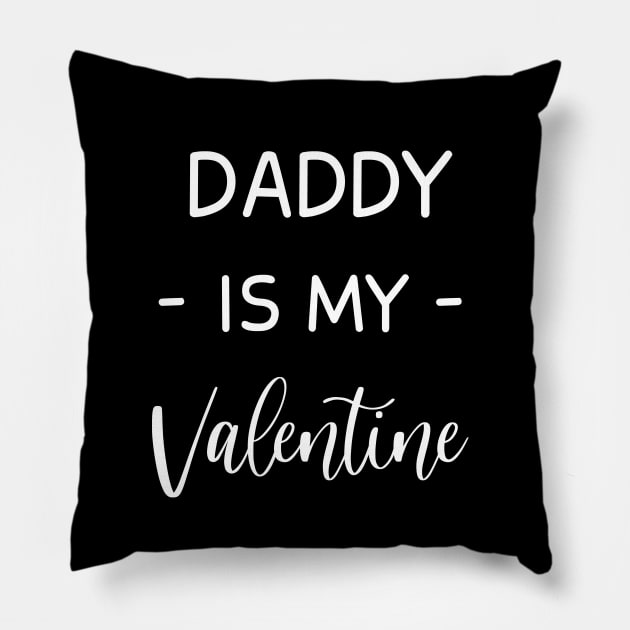 Daddy Is My Valentine , Daddy Lover , Funny Valentines , Valentines Day , Daddy lover, Fur Daddy For Life, Daddy Valentine Pillow by creativitythings 