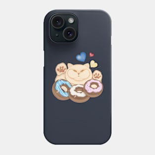 Fat cat sweet tooth. Funny cat Phone Case