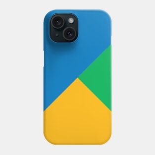 Blue Yellow Green Triangles Phone Case