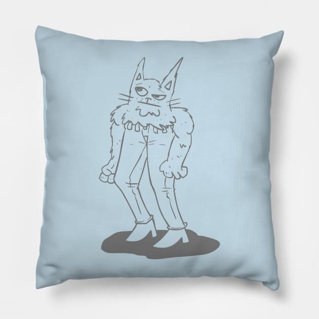 catjeans Pillow by revjosh
