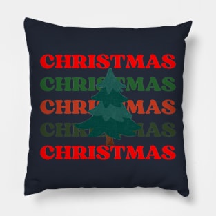 CHRISTMAS with tree Pillow