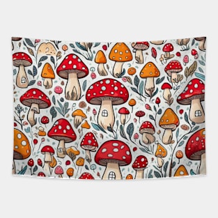 Cute mushroom pattern Tapestry