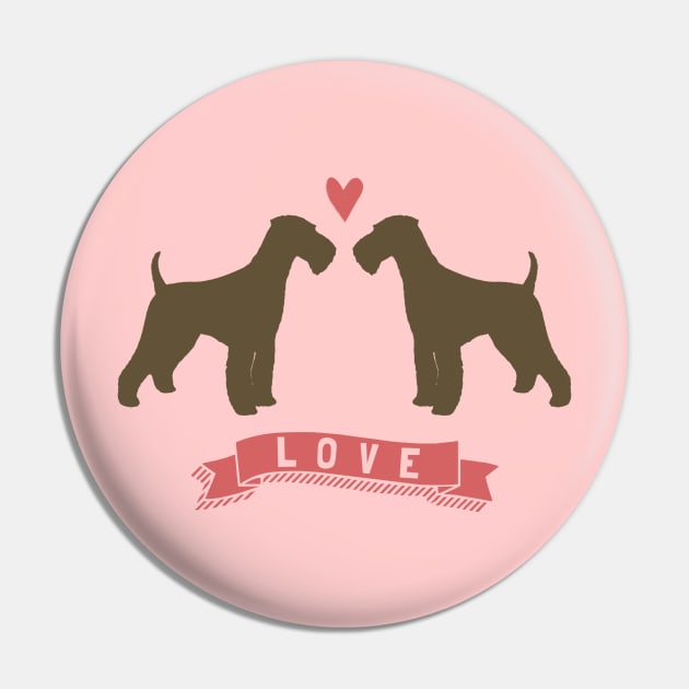 Airedale Terriers in Love Pin by Coffee Squirrel