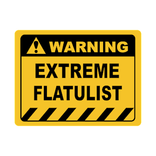 Humorous Human Warning Label EXTREME FLATULIST T-Shirt