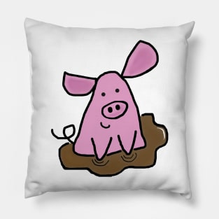 Pig in muck Pillow