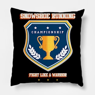 Snowshoe running Pillow