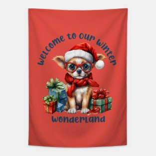 Welcome to Our Winter Wonderland Tapestry
