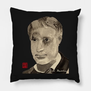 Baudelaire: a french poet Pillow