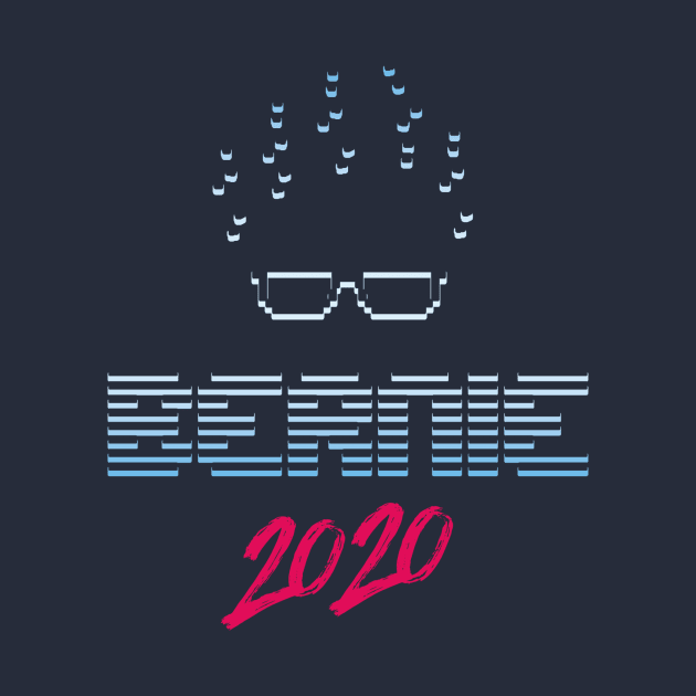 Bernie 2020 Vaporwave Style by BethsdaleArt