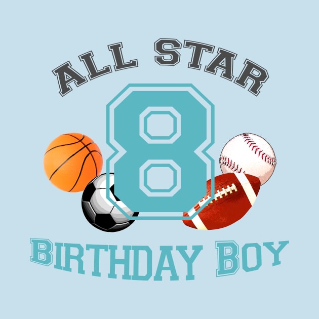 Sports birthday 8 by LND4design