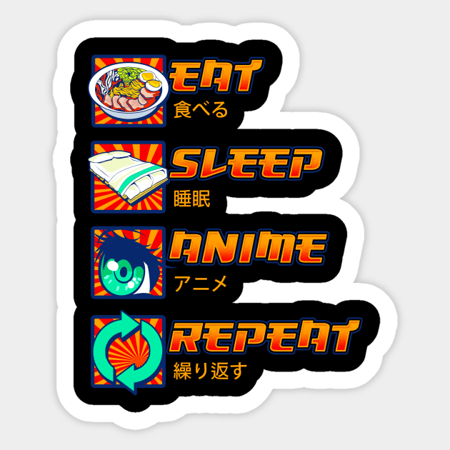 Eat Sleep Anime Repeat Hoodie, Anime Hoodie NZ