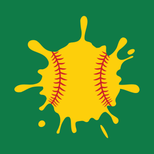 Baseball Softball Splat T-Shirt