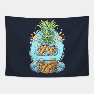 Summer Vibes Ananas Tapestry