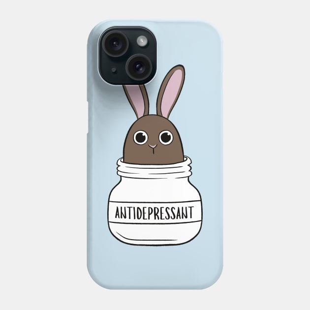 Antidepressant Bunny 2 Phone Case by Firlefanzzz