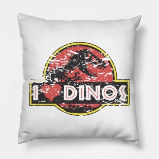 I Heart Dinos Pillow