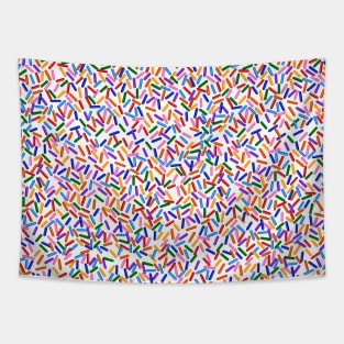 Rainbow Sprinkles Pattern Tapestry