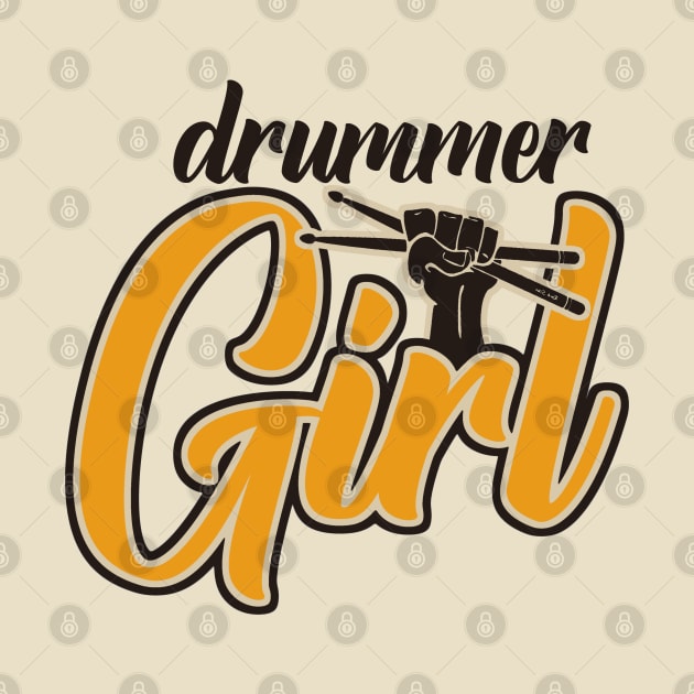 Drummer Girl Retro by Issho Ni