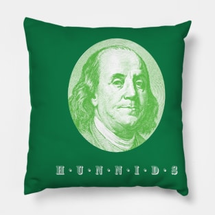 Ben Franklin "Hunnids" Pillow