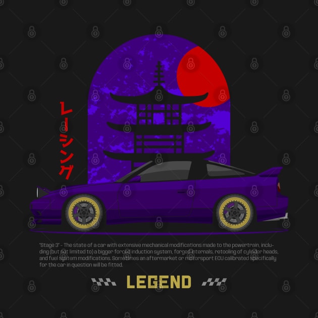 Tuner Purple S13 JDM by GoldenTuners