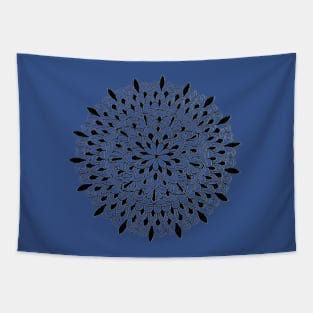 Black Dot Mini Mandala #3 Tapestry