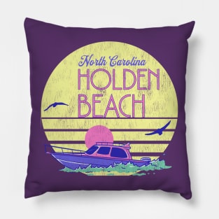 Holden Beach, North Carolina Boat Ride Pillow